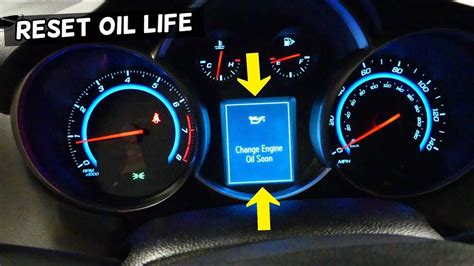 2014 cruze timing belt light reset.